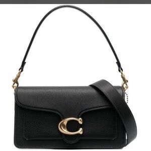 Coach Black Leather Tabby Shoulder Bag